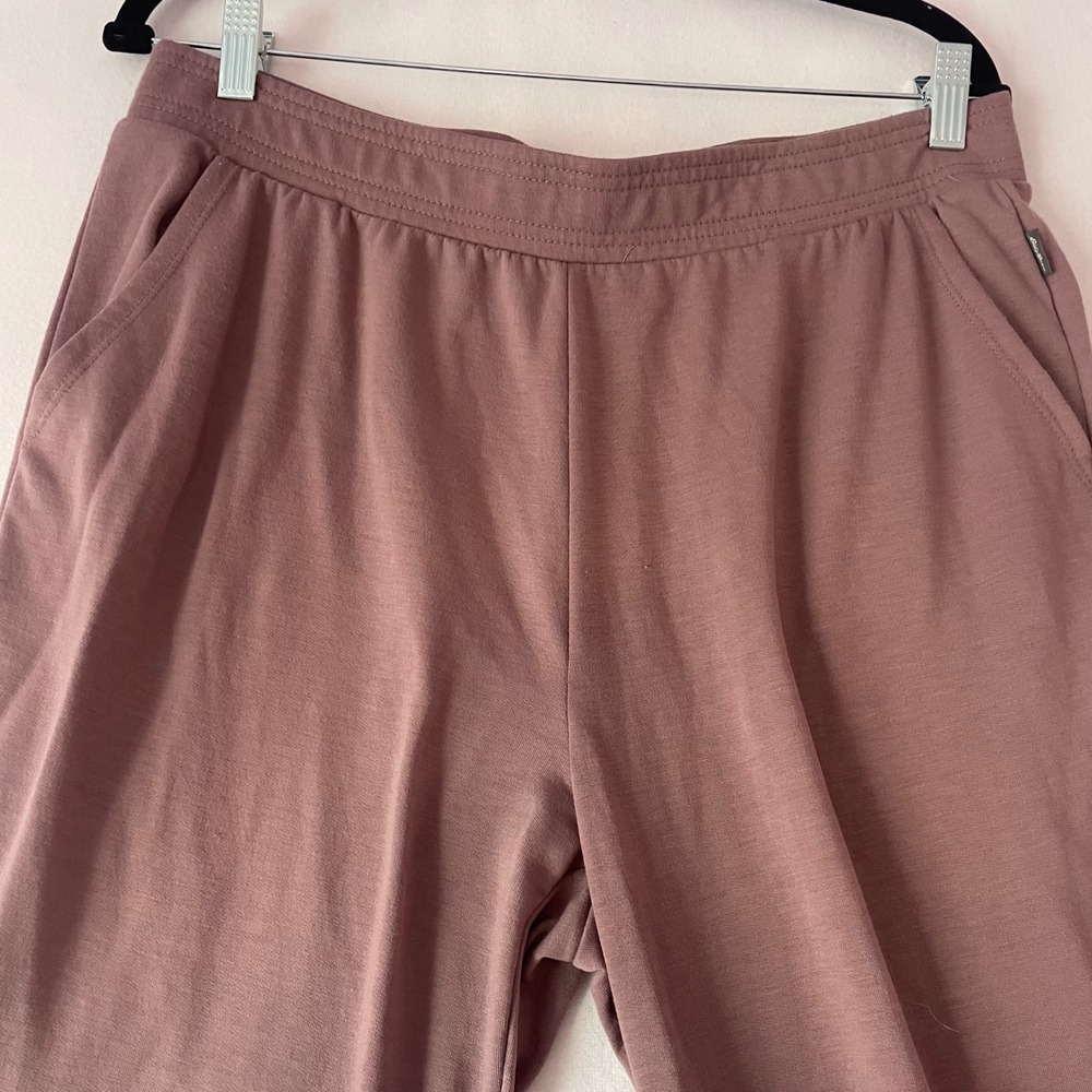 Eddie Bauer Lounge Womens Mauve Jogger Pants Soft Stretch Pockets Rose Sz Large‎ - Picture 2 of 11